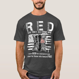 Remember Everyone退役軍人がRED Friday (20) Tシャツ