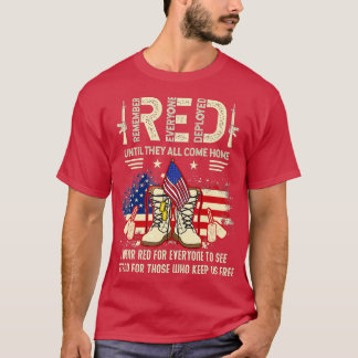 Remember Everyone退役軍人がRED Friday (90) Tシャツ