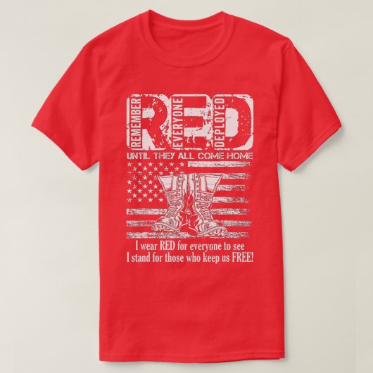 Remember Everyone退役軍人展開赤い金曜日(112) Tシャツ (デザイン正面)