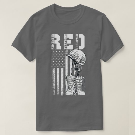 Remember Everyone退役軍人展開赤い金曜日(58) Tシャツ (デザイン正面)