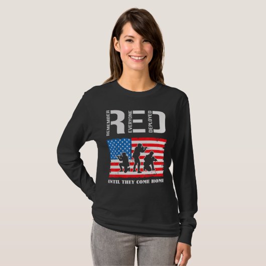 Remember Everyone Deployed退役軍人兵士2 Tシャツ (正面フル)