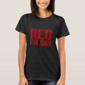 Remember Everyone Deployed Red Friday軍隊 Tシャツ (正面)