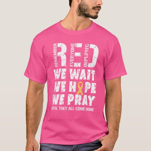 Remember Everyone Deployed Red Friday軍隊Ret Tシャツ (正面)