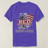 Remember Everyone Veteran Deployed RED Friday 1 (2 Tシャツ (デザイン正面)