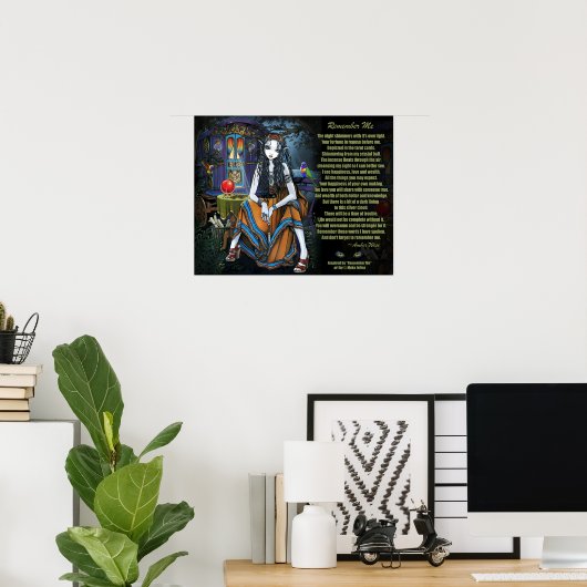 Remember Me Gypsy Fortune Teller Poem Poster ポスター (ホームオフィス)