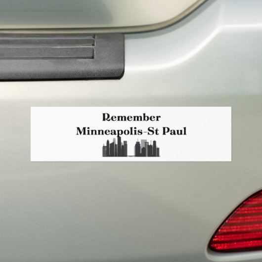 Remember Minneapolis & St. Paul バンパーステッカー (車上)