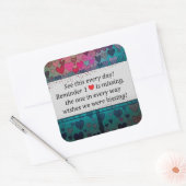 Remember Missing Heart スクエアシール (封筒)