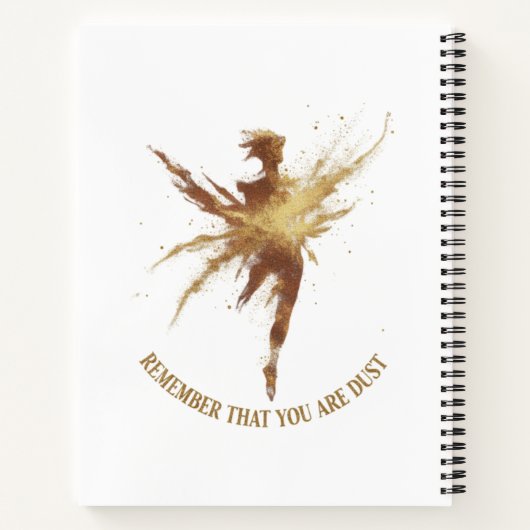 Remember That You Are Dust ノートブック (裏面)