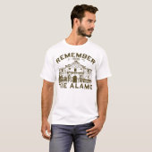 Remember The Alamo Souvenir History San Antonio Te Tシャツ (正面フル)