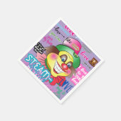 Remember the Clown. スタンダードカクテルナプキン (角)