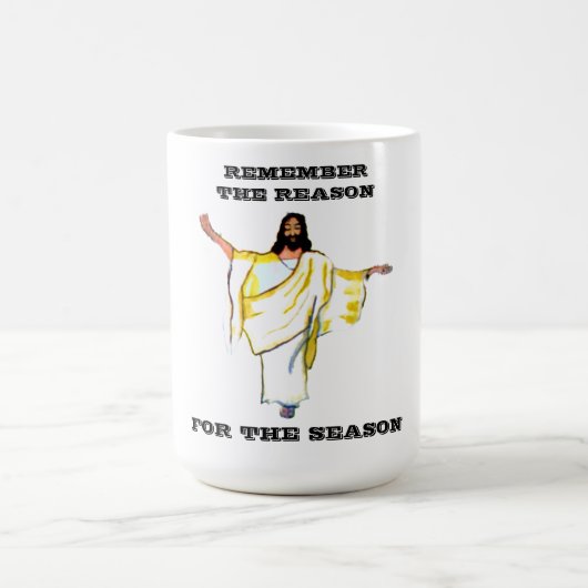REMEMBER THE REASON, FOR THE SEASON,JESUS  コーヒーマグカップ (中央)