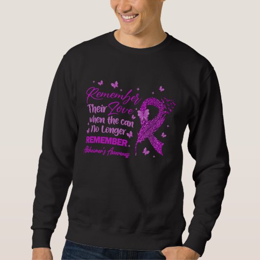 Remember Their Love Alzheimer's Awareness For Men  スウェットシャツ (正面)