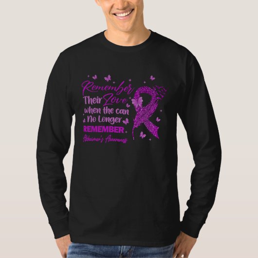 Remember Their Love Alzheimer's Awareness For Men  Tシャツ (正面)