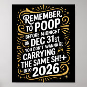 Remember To Op Before Midnight Funny New Year Tee  ポスター (正面)