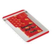 Remember: Wash Your Hands Refrigerator マグネット (右側)