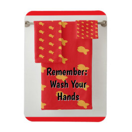 Remember: Wash Your Hands Refrigerator  マグネット