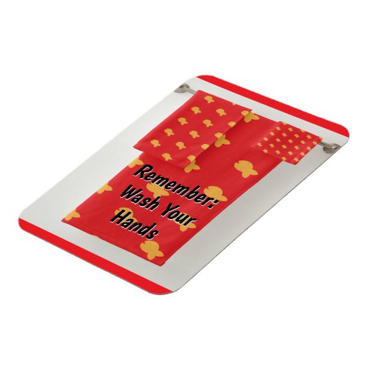 Remember: Wash Your Hands Refrigerator  マグネット (左側)