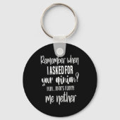 Remember When I Asked Your Onion, Sarcastic Quote  キーホルダー (正面)