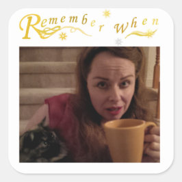 Remember When Round-Edge Squareステッカー スクエアシール