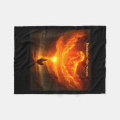 Remember Who Are You Dinosaur Chicken Cool Funny G フリースブランケット (正面(横))