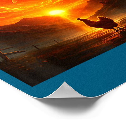 Remember Who Are You Dinosaur Chicken Cool Funny G ポスター (角)