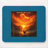 Remember Who Are You Dinosaur Chicken Cool Funny G マウスパッド (正面)