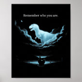 Remember Who Are You Dinosaur Chicken Meme Evoluti ポスター (正面)