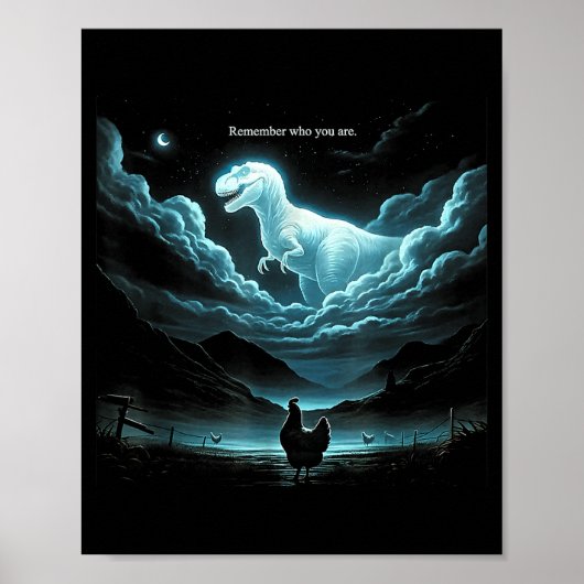 Remember Who You Are Chicken, Funny Evolution Joke ポスター (正面)