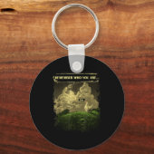 Remember Who You Are Funny Chicken Dinosaur Evolut キーホルダー (正面)