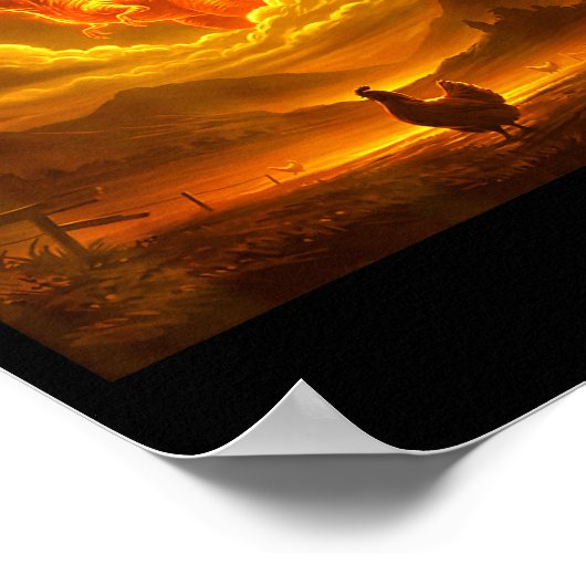 Remember Who You Are Funny Evolution Meme Chicken  ポスター (角)