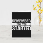 Remember Why You Started - Distressed - Motivation カード (黄色い花)