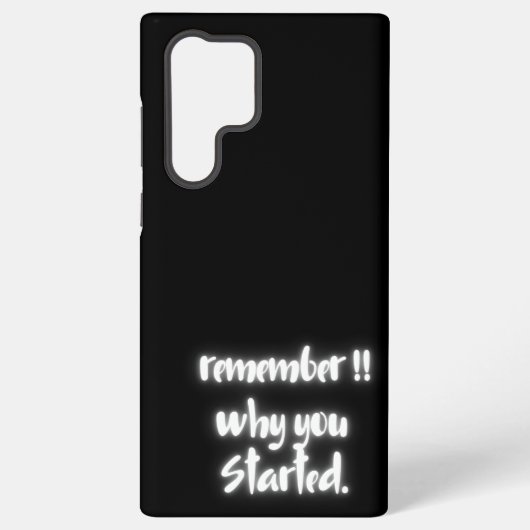 Remember Why You Started Samsung Galaxy Case Galaxyケース (裏面)