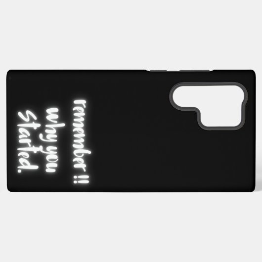 Remember Why You Started Samsung Galaxy Case Galaxyケース (裏面横)