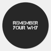 Remember Your Why  ラウンドシール (正面)