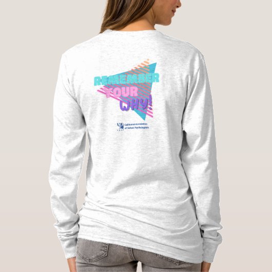 Remember Your Why Ladies長袖Tee Tシャツ (裏面)