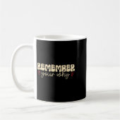 Remember Your Why Motivational  コーヒーマグカップ (左)