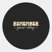 Remember Your Why Motivational  ラウンドシール (正面)