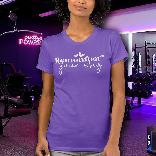 Remember Your Why Women's Exercise Tシャツ