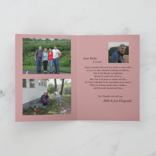 Rememberance カード (内部)