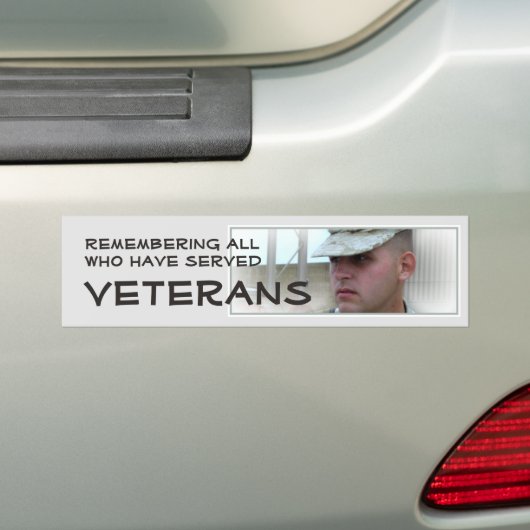 Remembering All Who Adverse Vet Bumper Sticker バンパーステッカー (車上)