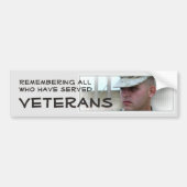 Remembering All Who Adverse Vet Bumper Sticker バンパーステッカー (正面)