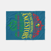 Remembering ancestors juneteenth 1865 pride black フリースブランケット (正面(横))