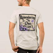 Remembering for the Ones Who Can’t Alzheimer’s Awa トライブレンドTシャツ (裏面)