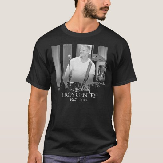 Remembering Troy Gentry &amp; Montgomery Premium T Tシャツ (正面)