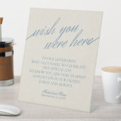 Remembrance Dusty Blue In Loving Memory Wedding 台座サイン (インサイチュ)