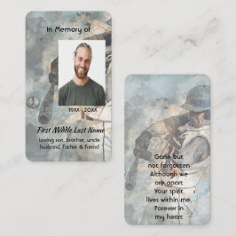 Remembrance Memorial Memory Card Baseball Sport 名刺