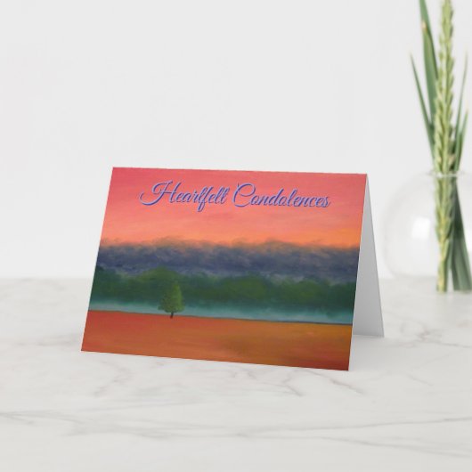 Remembrance Memorial with Red Purple Green Orange  カード (正面)