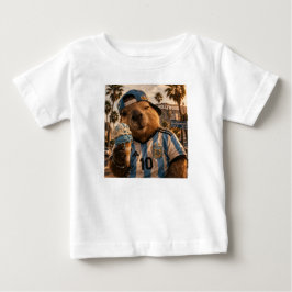 Remera Bebe Niños Capibarra viajero ベビーTシャツ