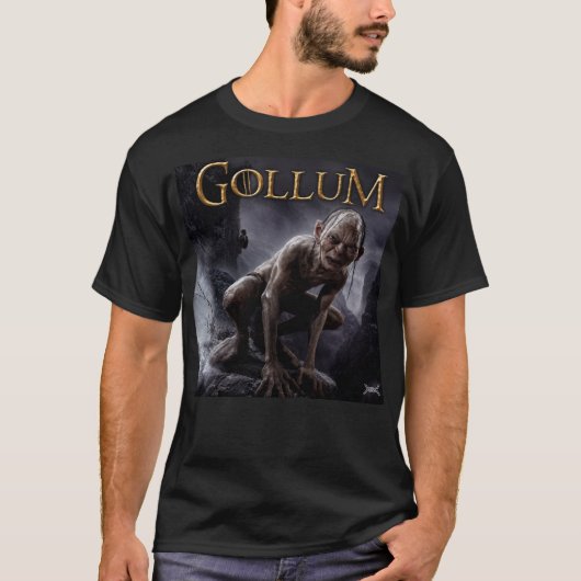 Remera Negra Gollum 2 Tシャツ (正面)