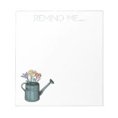 Remind MeフローラブーケWiring Canメモ帳 ノートパッド (正面)